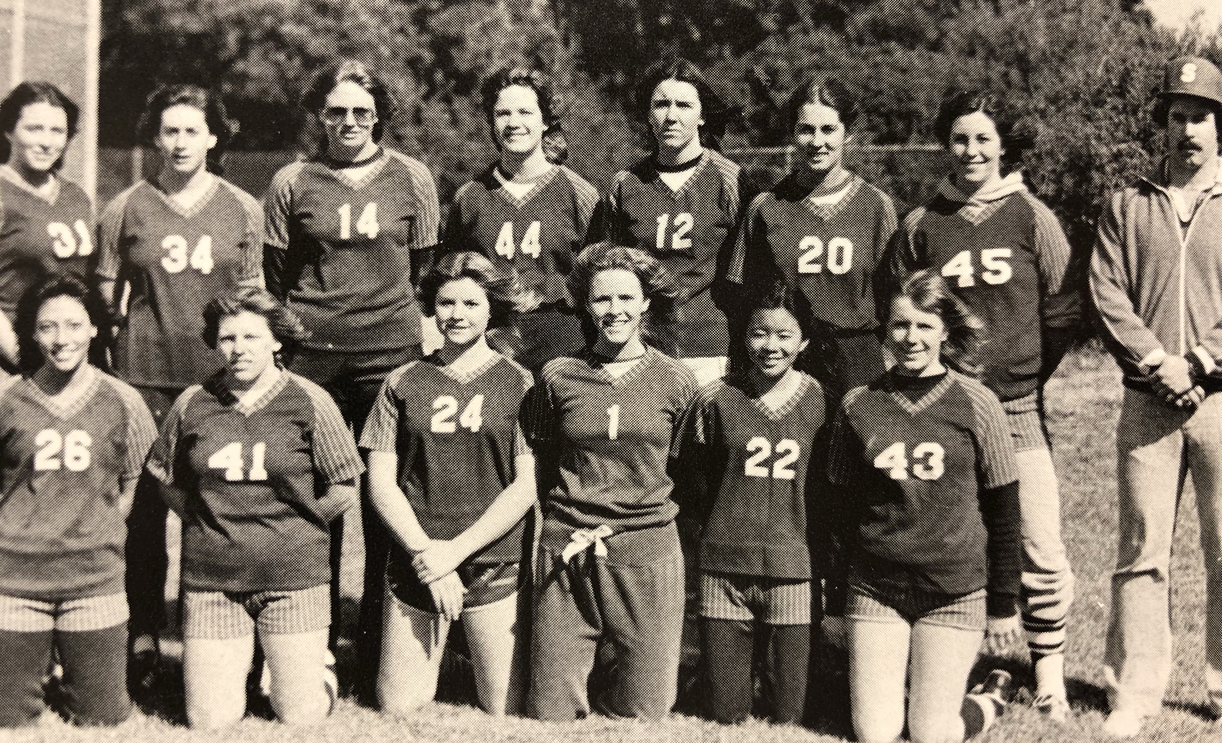 1980 Varsity Softball Team