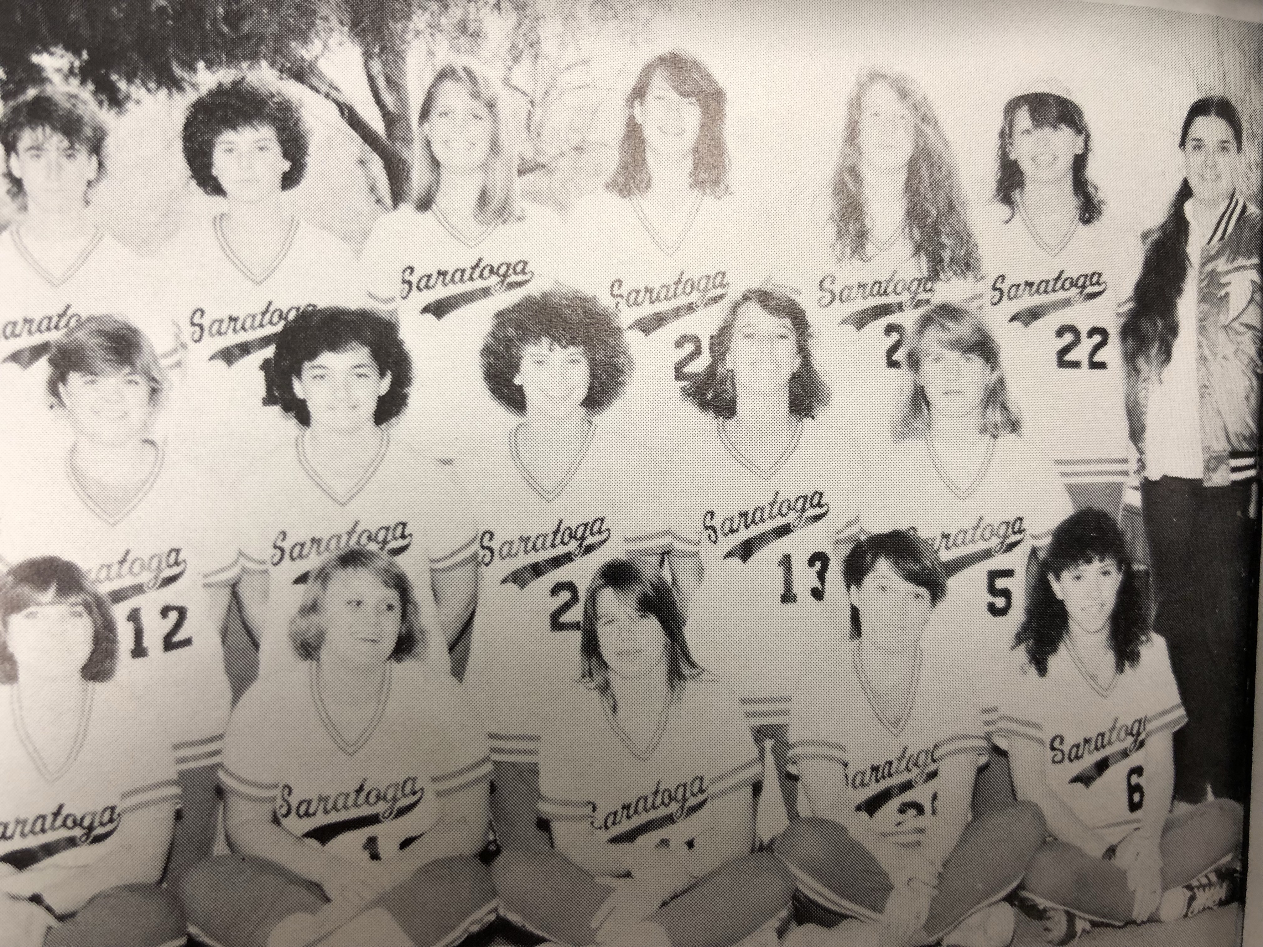 1986 Varsity Softball Team